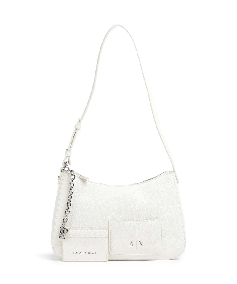 Armani Exchange Mila M Schultertasche off white