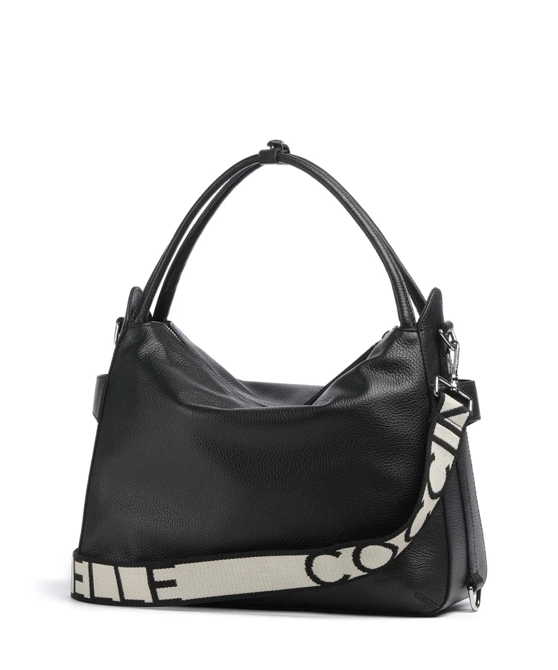 Coccinelle Gretel Ribbon Beuteltasche noir