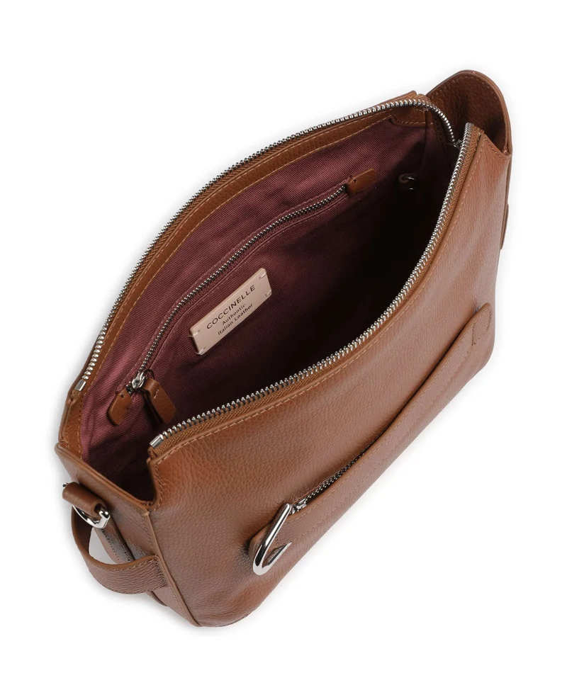 Coccinelle Gretel Ribbon Umhängetasche cognac