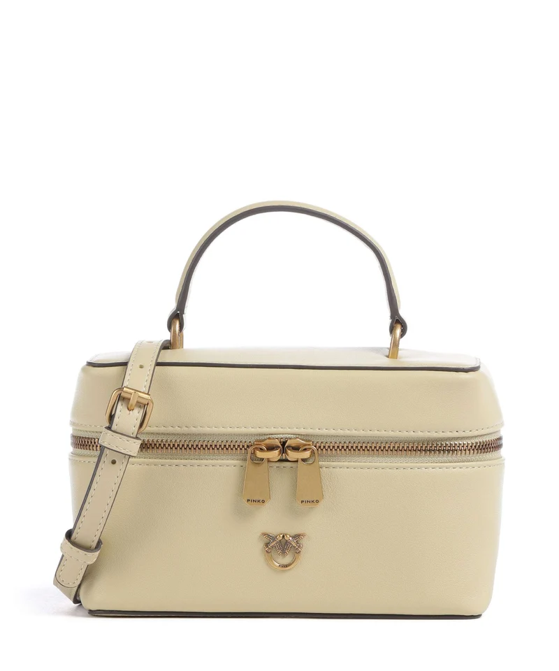 Pinko Vanity Mini Umhängetasche giallo vaniglia/antique gold