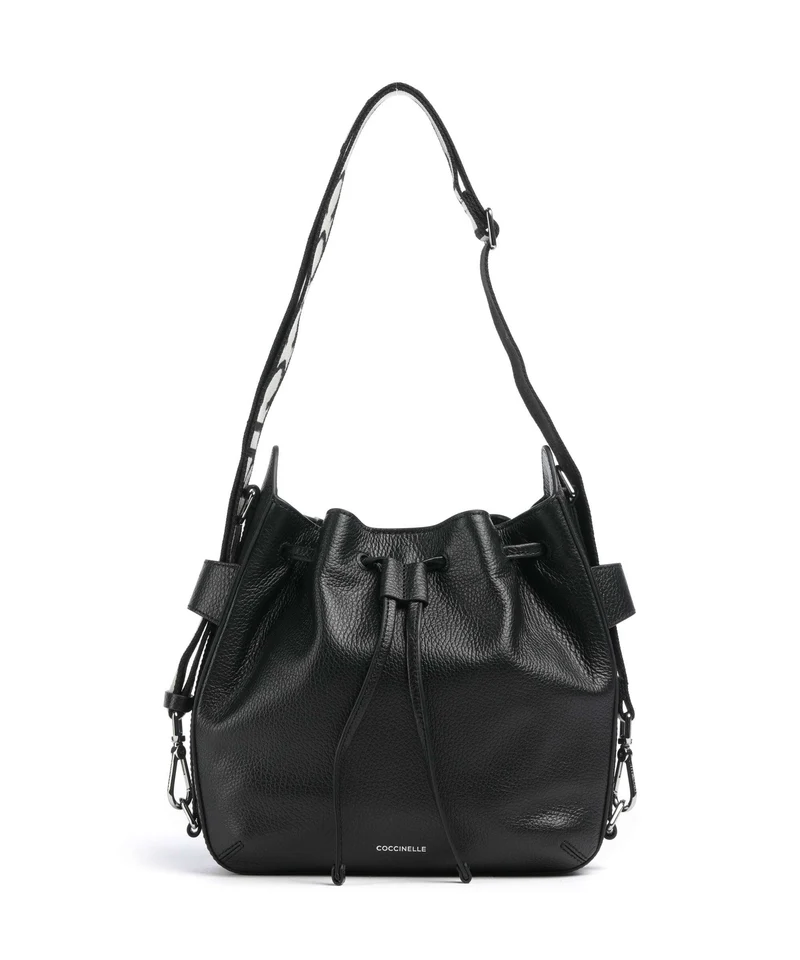 Coccinelle Gretel Ribbon Bucket Handtasche noir