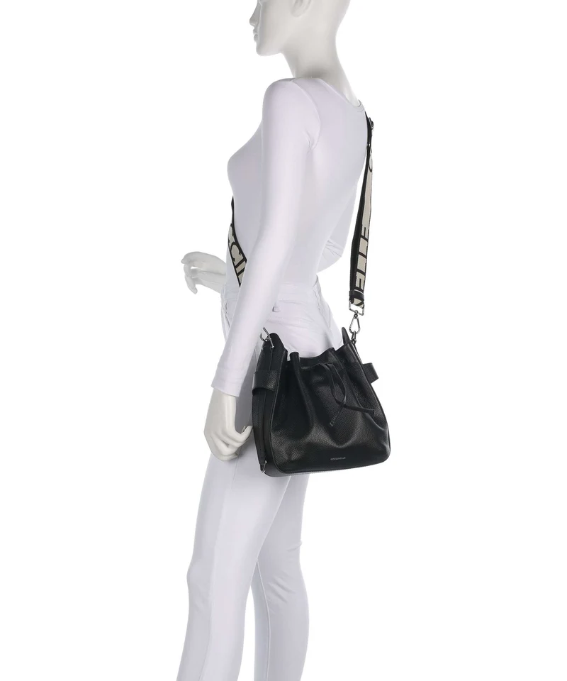 Coccinelle Gretel Ribbon Bucket Handtasche noir