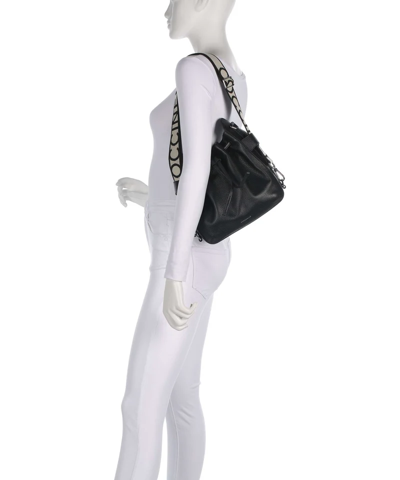 Coccinelle Gretel Ribbon Bucket Handtasche noir
