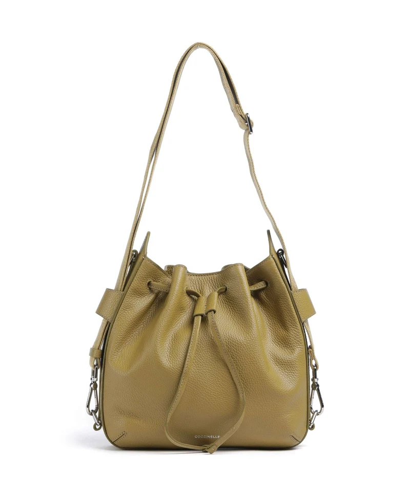 Coccinelle Gretel Ribbon Bucket Handtasche seagrass