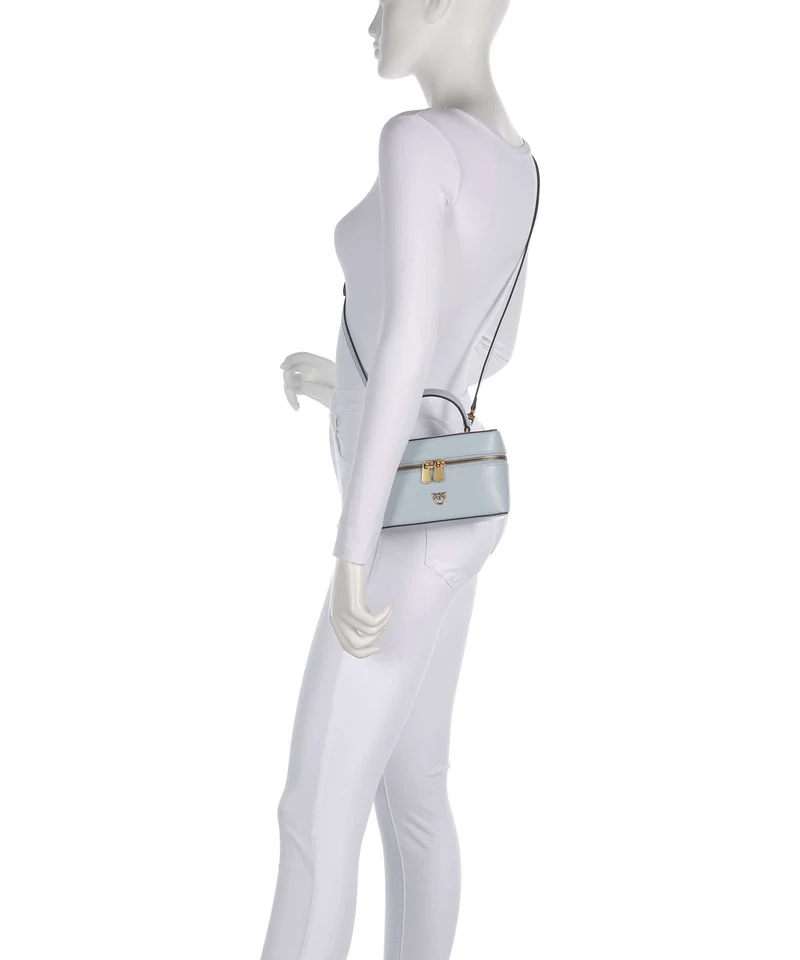 Pinko Vanity Mini Umhängetasche azzurro celeste/antique gold