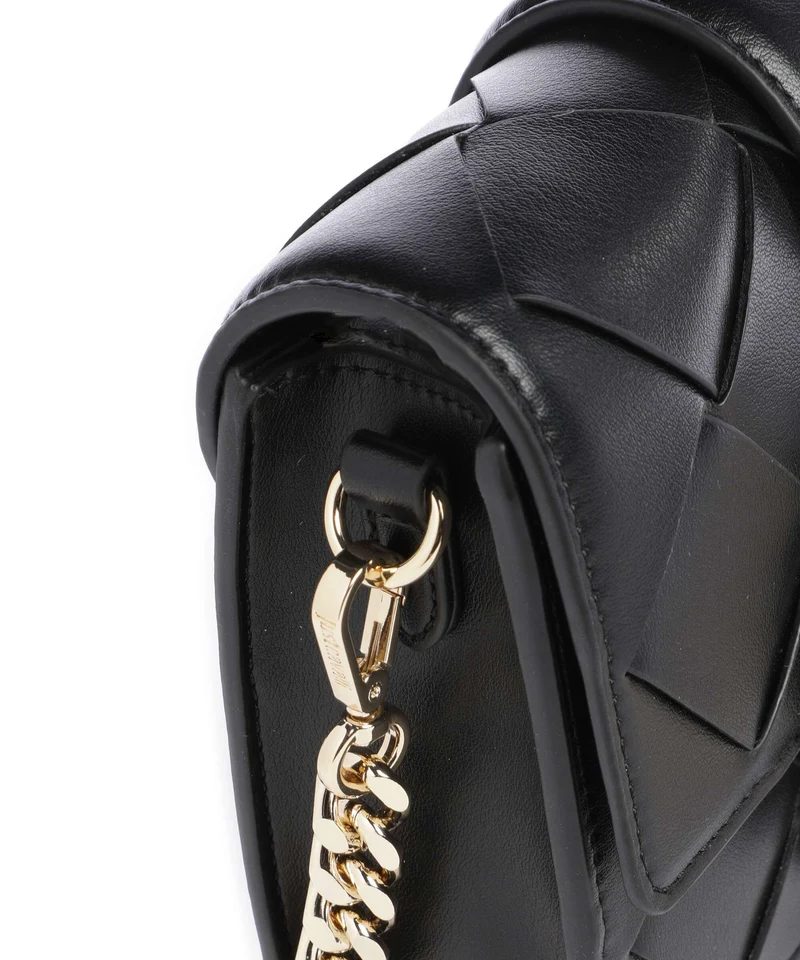 Just Cavalli Iconic Snakes Braided Umhängetasche black