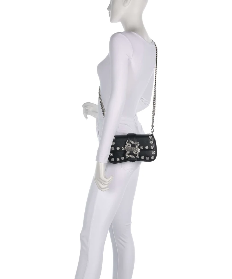 Just Cavalli Iconic Snakes Umhängetasche black