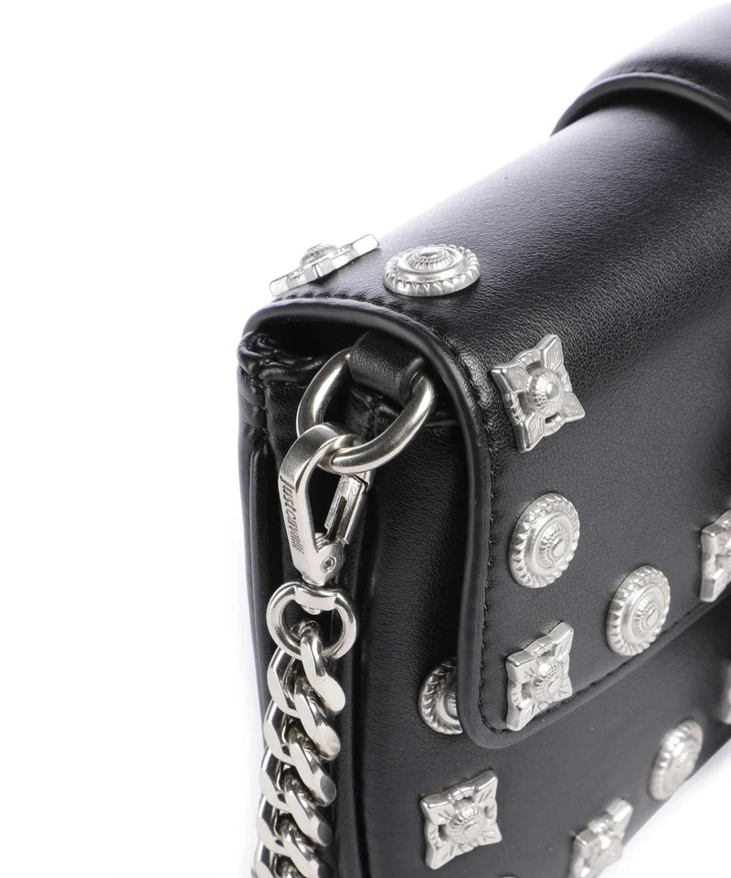 Just Cavalli Iconic Snakes Umhängetasche black