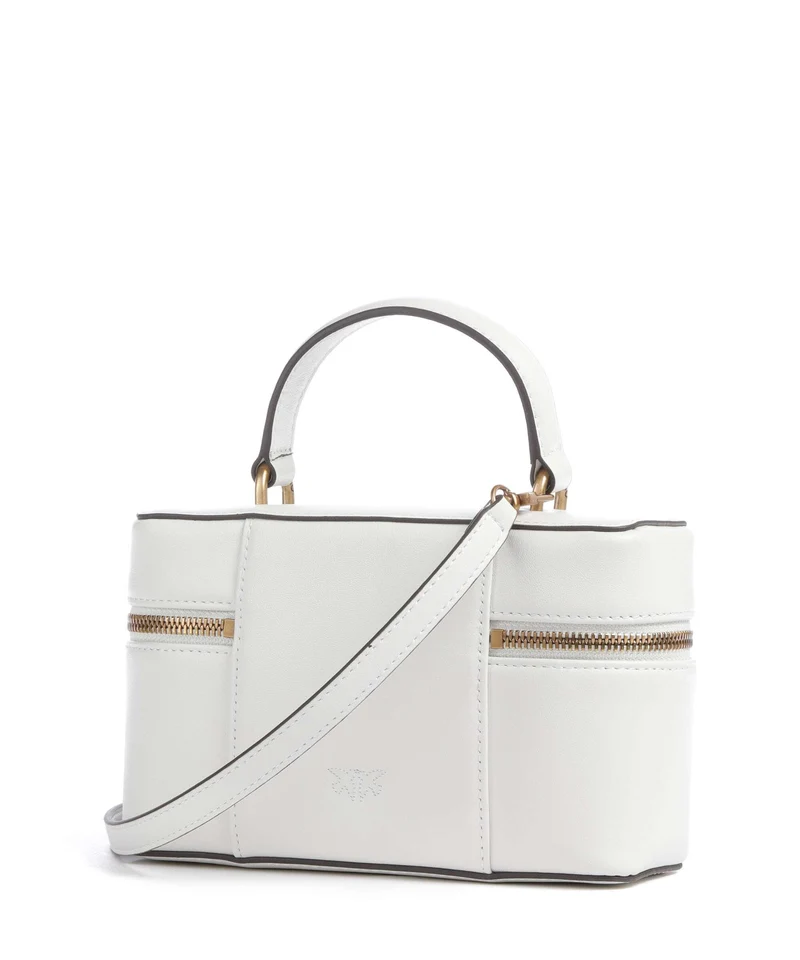 Pinko Vanity Mini Umhängetasche bianco nembo/antique gold