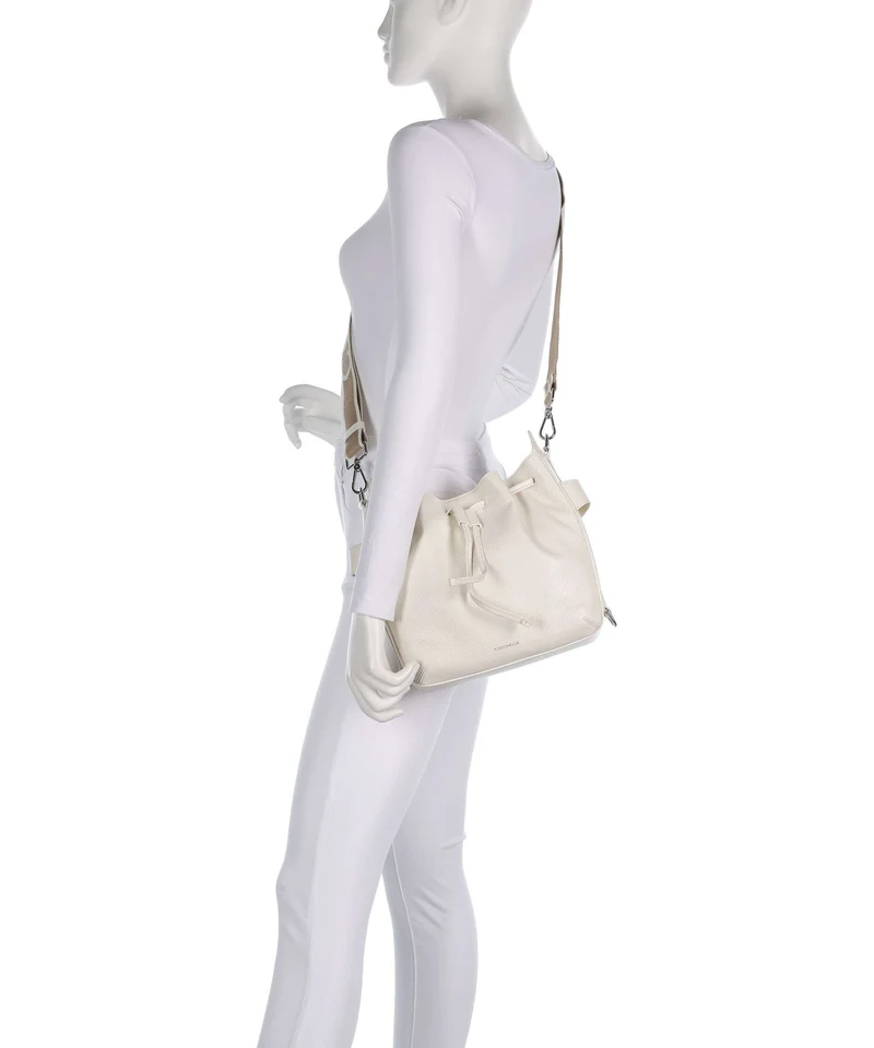 Coccinelle Gretel Ribbon Bucket Handtasche pearl