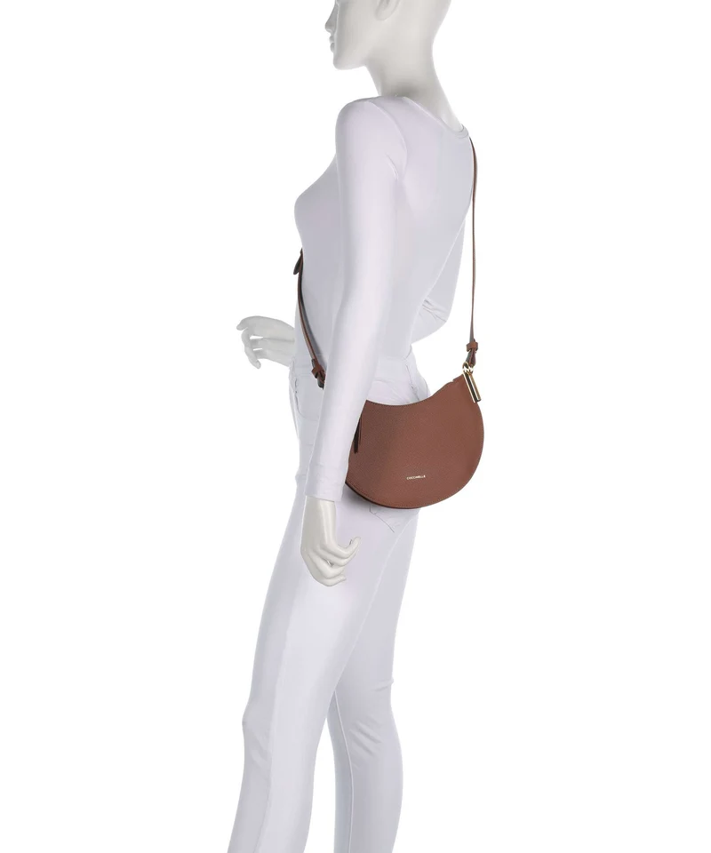 Coccinelle Sunup Schultertasche cognac/noir