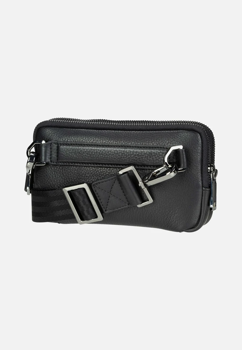 Roadster Leather Travel Pouch Black - Sling Bag