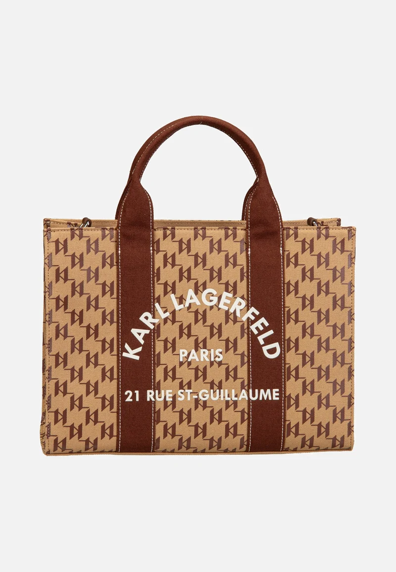 K/RSG Square Mono MD Tote Monogram Nougat Brown - Tote Bag