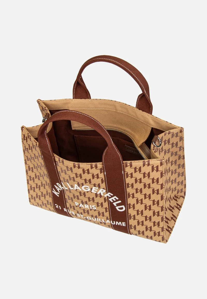 K/RSG Square Mono MD Tote Monogram Nougat Brown - Tote Bag