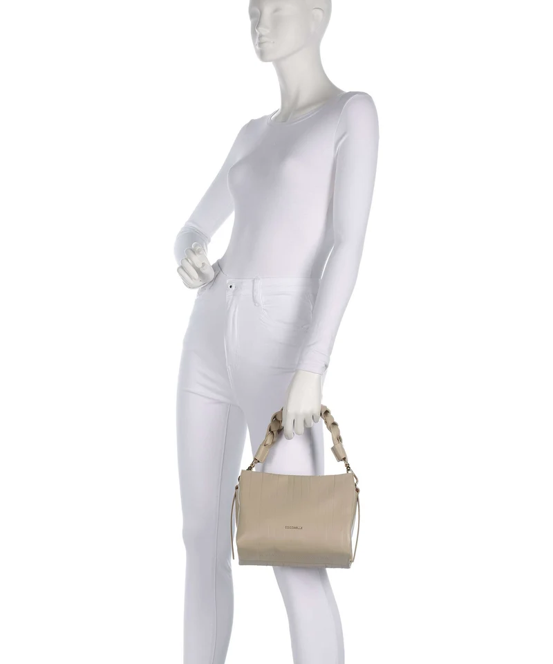Coccinelle Boheme Plisse Handtasche sandshell