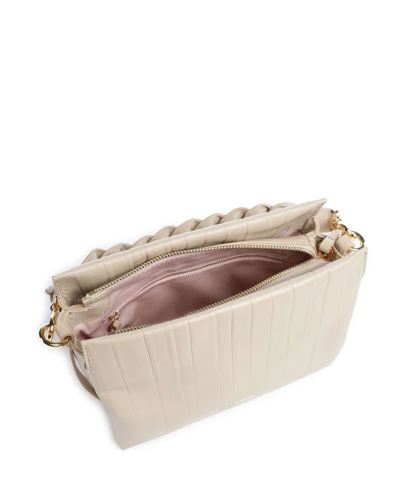 Coccinelle Boheme Plisse Handtasche sandshell