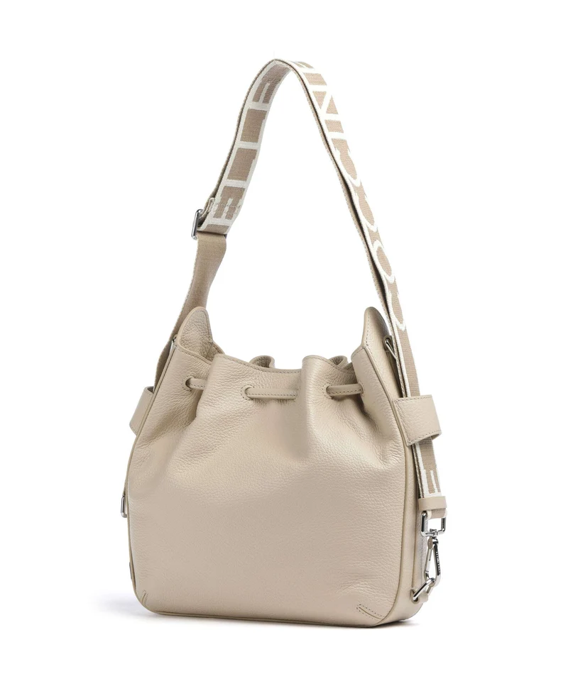 Coccinelle Gretel Ribbon Bucket Handtasche sandshell