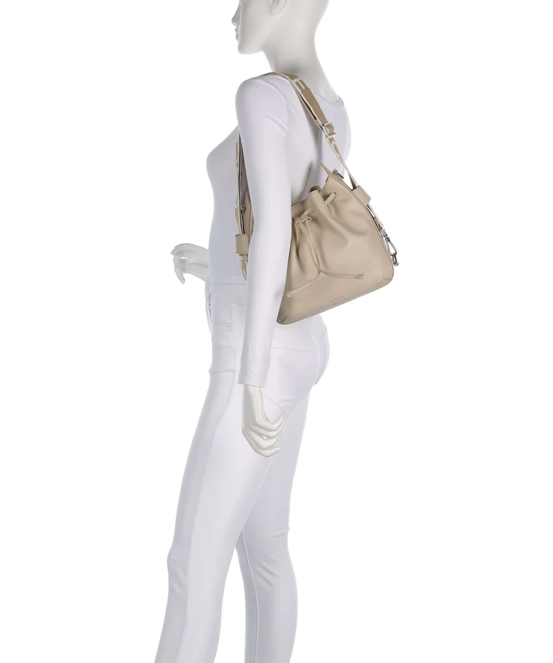Coccinelle Gretel Ribbon Bucket Handtasche sandshell
