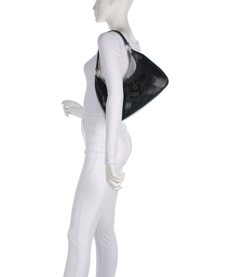 Just Cavalli Iconic Snakes Braided Schultertasche black