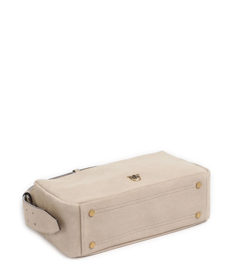 Pinko Schultertasche beige/grigio fumo/antique gold