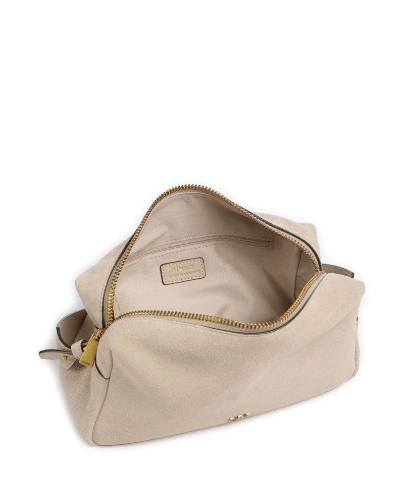 Pinko Schultertasche beige/grigio fumo/antique gold