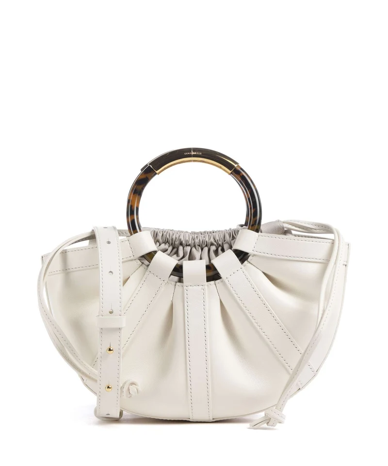 Coccinelle Shell Handtasche pearl