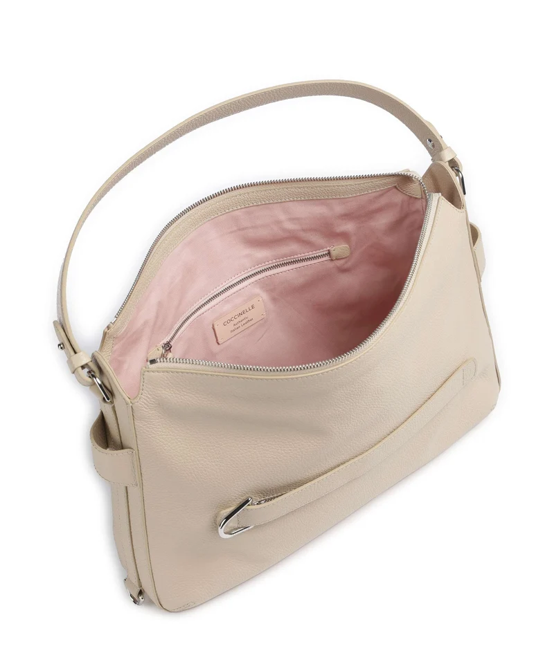 Coccinelle Gretel Ribbon Beuteltasche sandshell