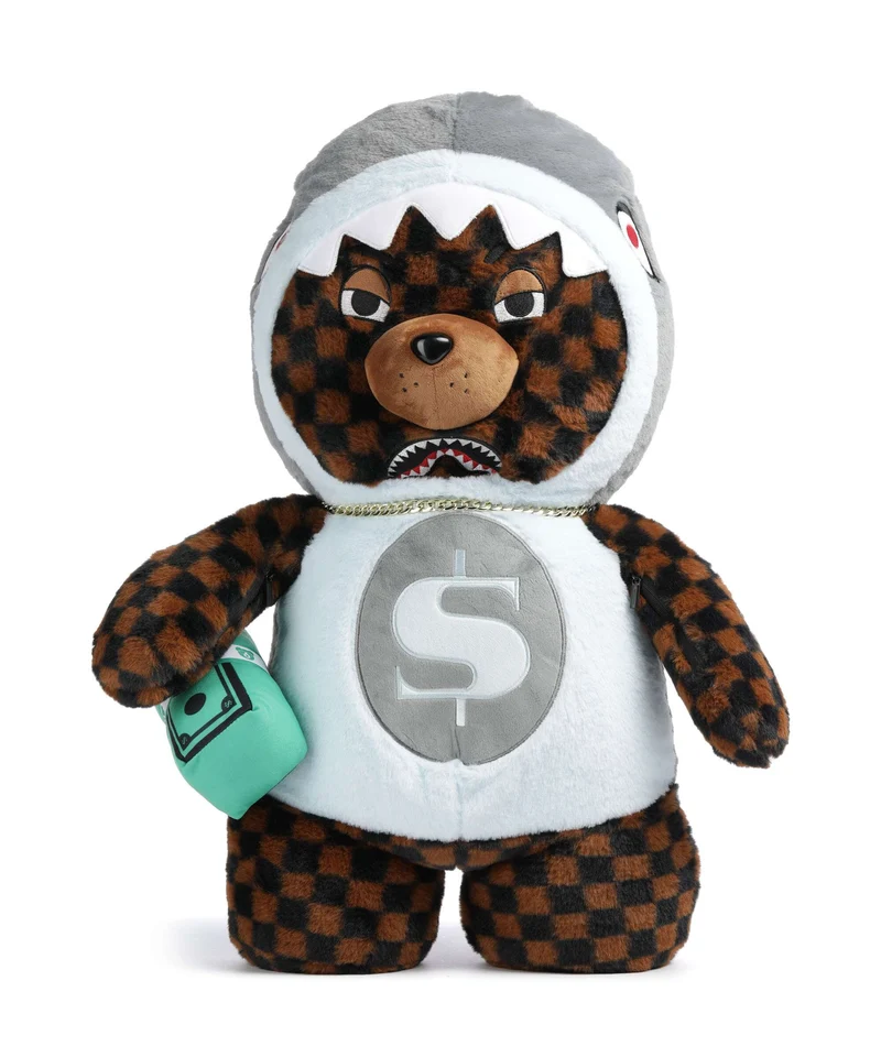 Sprayground Money Bear in Shark Costume Rucksack multicolour