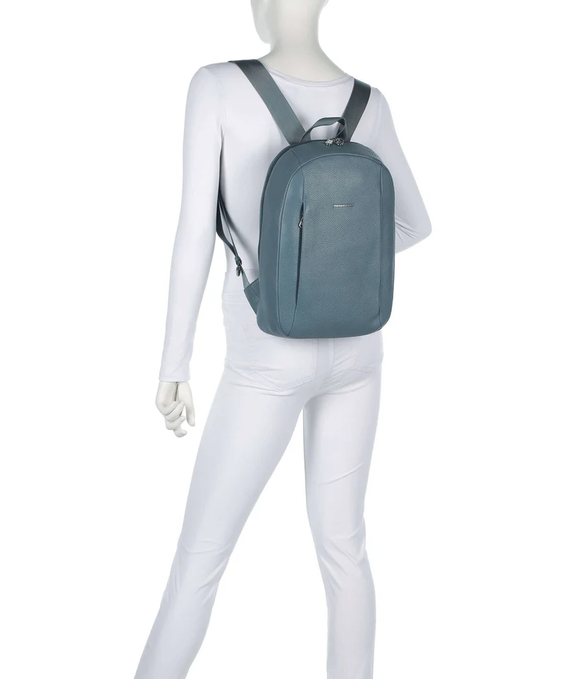 Mandarina Duck Mellow Leather Rucksack iron
