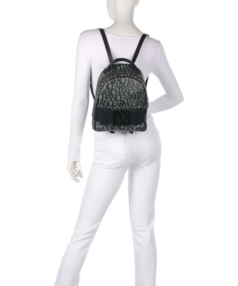 Armani Exchange Susy Rucksack beige/navy stripes