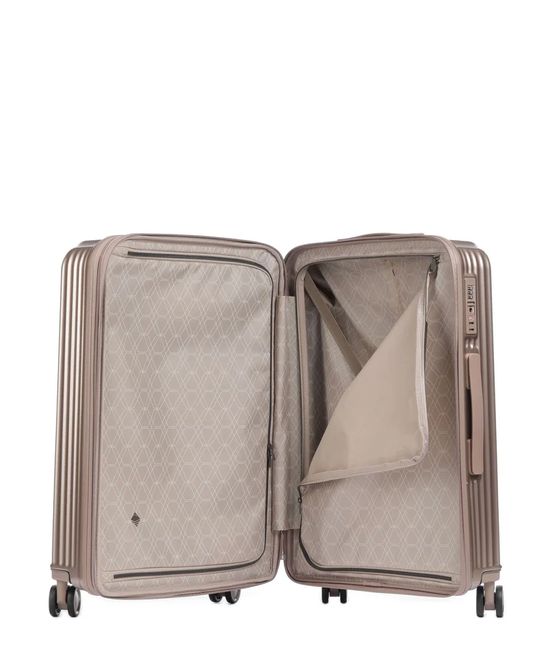Travelite Paros 4-Rollen Trolley cappuccino