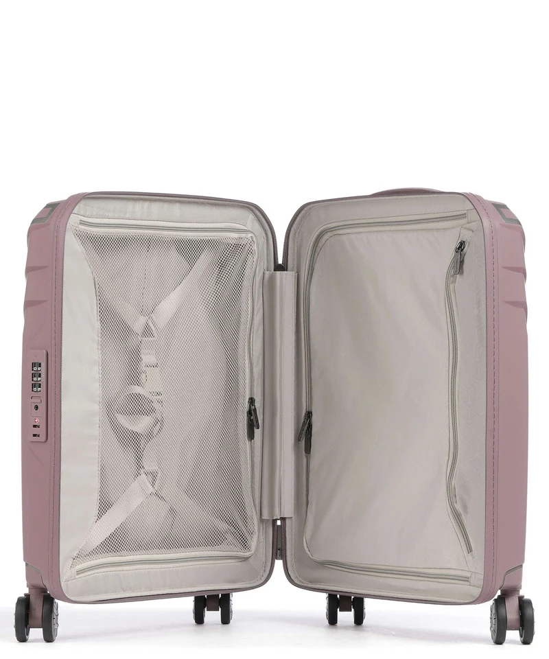 Travelite Elvaa S 4-Rollen Trolley rosé