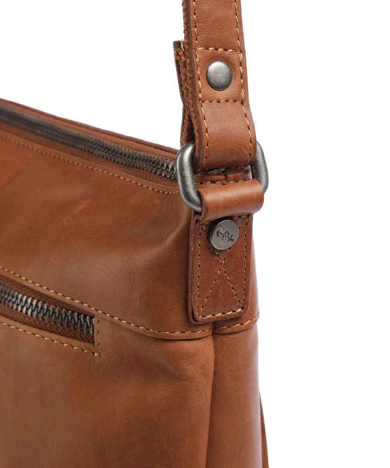 The Chesterfield Brand Wax Pull Up Cow Cartagena Umhängetasche cognac