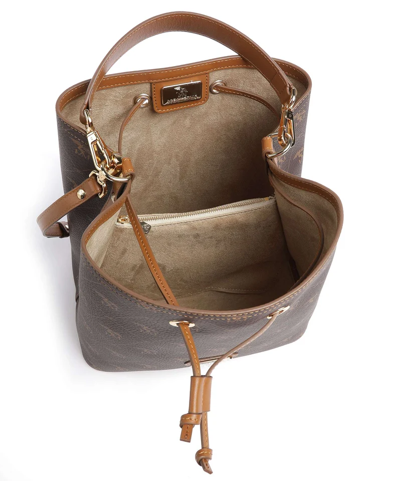 Maison Mollerus Pecarus Grabs Bucket Handtasche soft braun