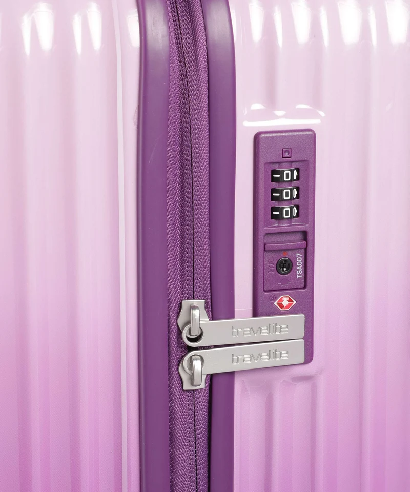 Travelite Lascana Edition 4-Rollen Trolley purple degrade