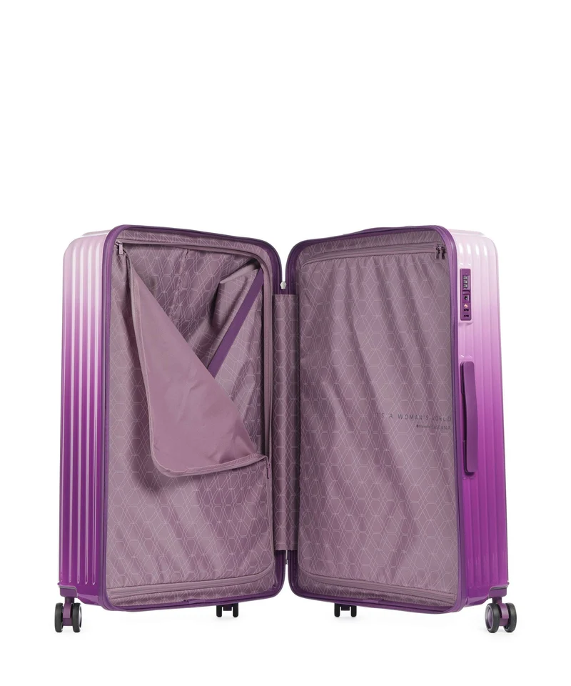 Travelite Lascana Edition 4-Rollen Trolley purple degrade