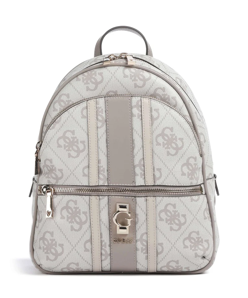 Guess Erenia Rucksack dark taupe logo