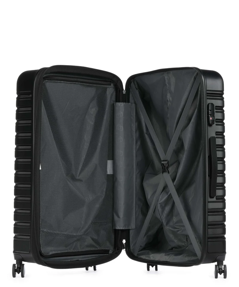 American Tourister Flashline 4-Rollen Trolley shadow black