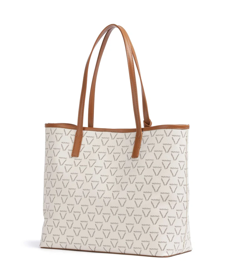 Valentino Bags Lady Re Shopper bianco/cuoio