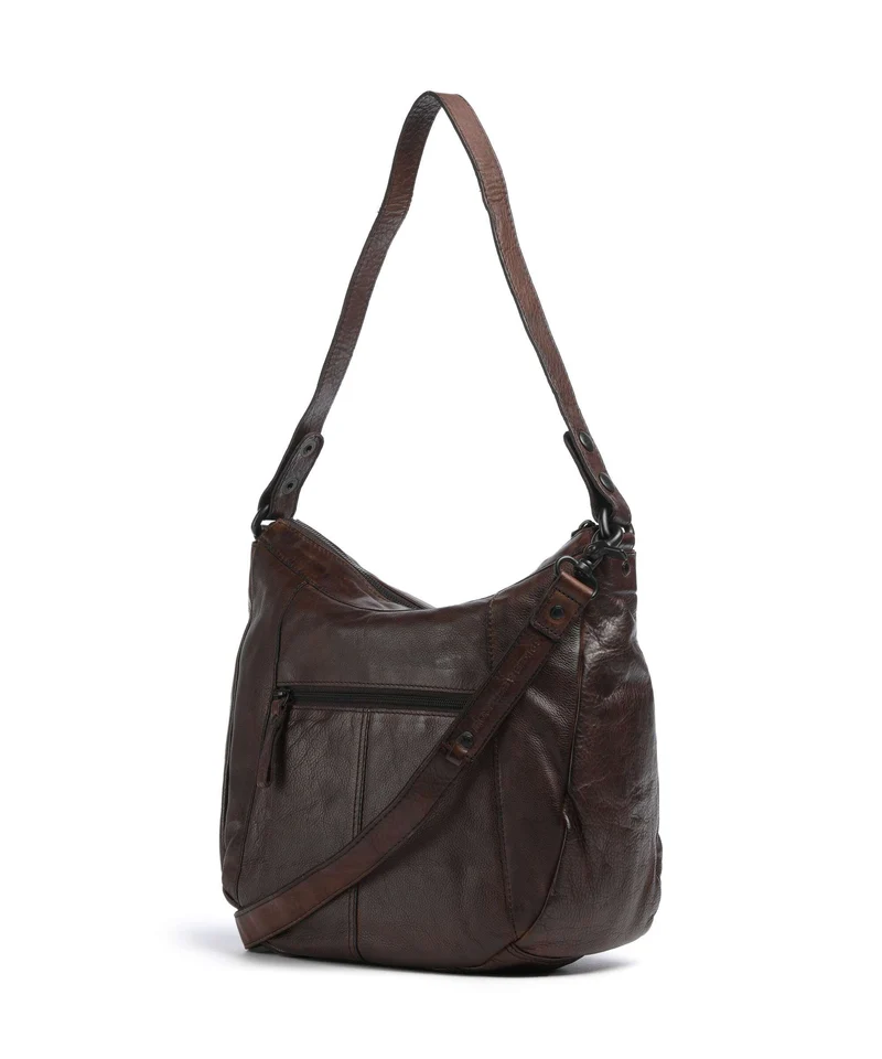 Spikes & Sparrow Apache Jinny Beuteltasche dark brown
