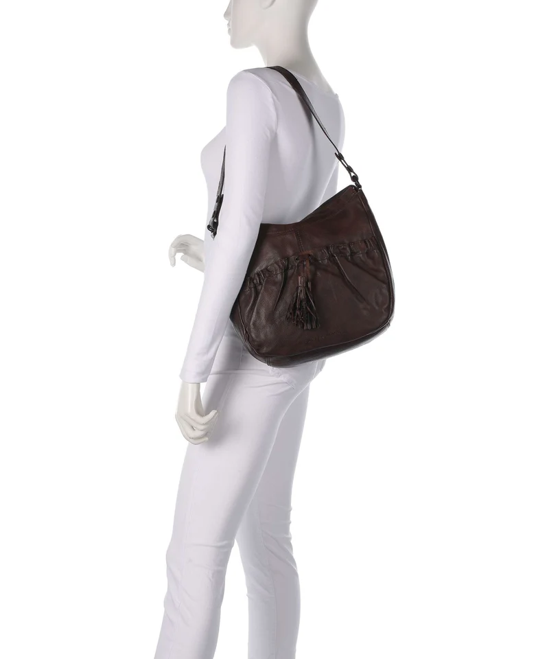 Spikes & Sparrow Apache Jinny Beuteltasche dark brown