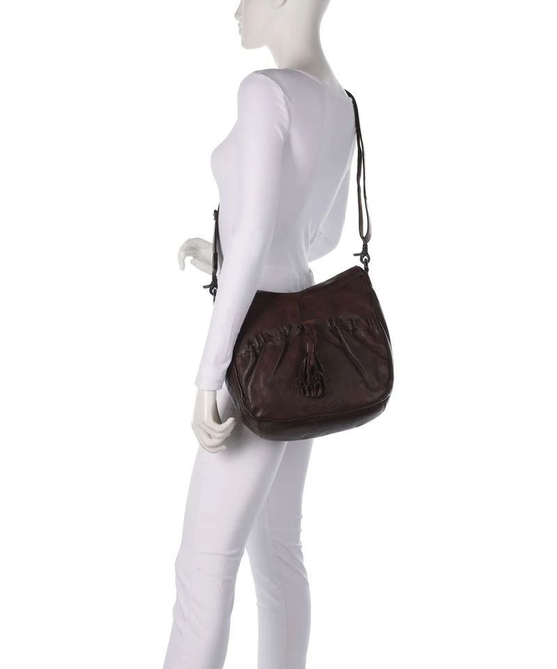 Spikes & Sparrow Apache Jinny Beuteltasche dark brown