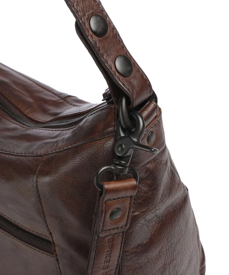 Spikes & Sparrow Apache Jinny Beuteltasche dark brown