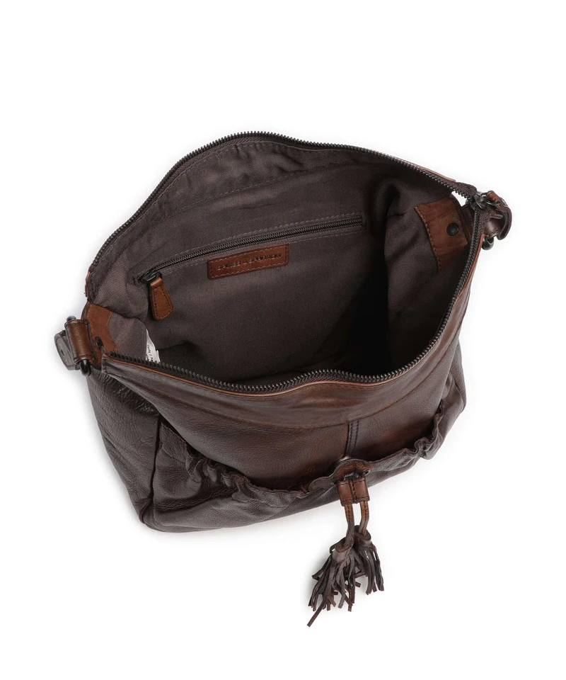 Spikes & Sparrow Apache Jinny Beuteltasche dark brown