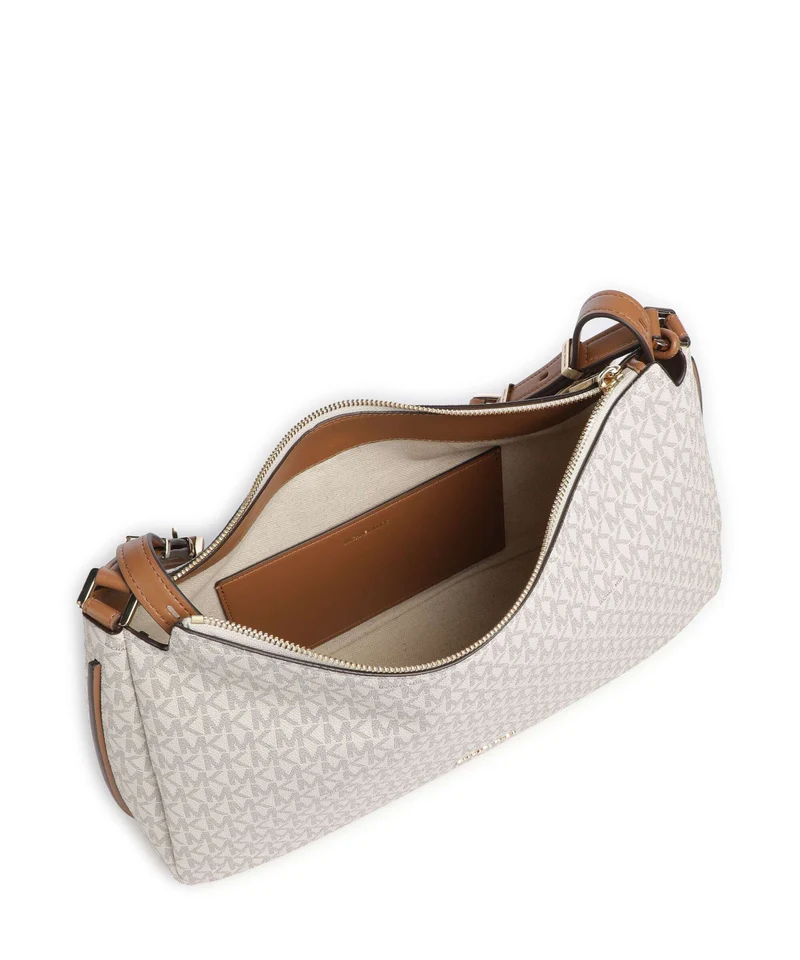 Michael Kors Nolita Medium Beuteltasche vanilla/acorn