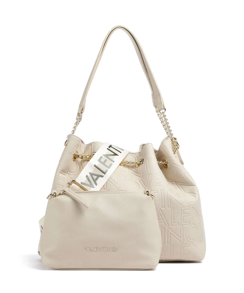 Valentino Bags Pansy Bucket Handtasche ecru