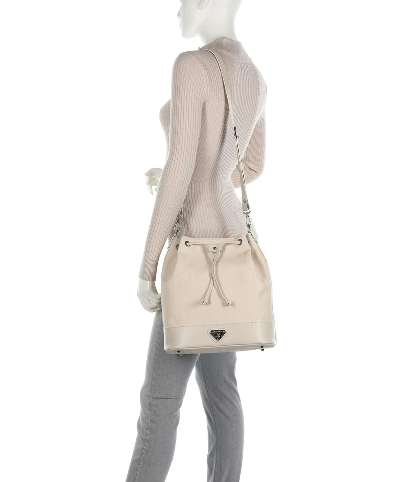 Maison Mollerus Vinerus Niesen Bucket Handtasche pearl