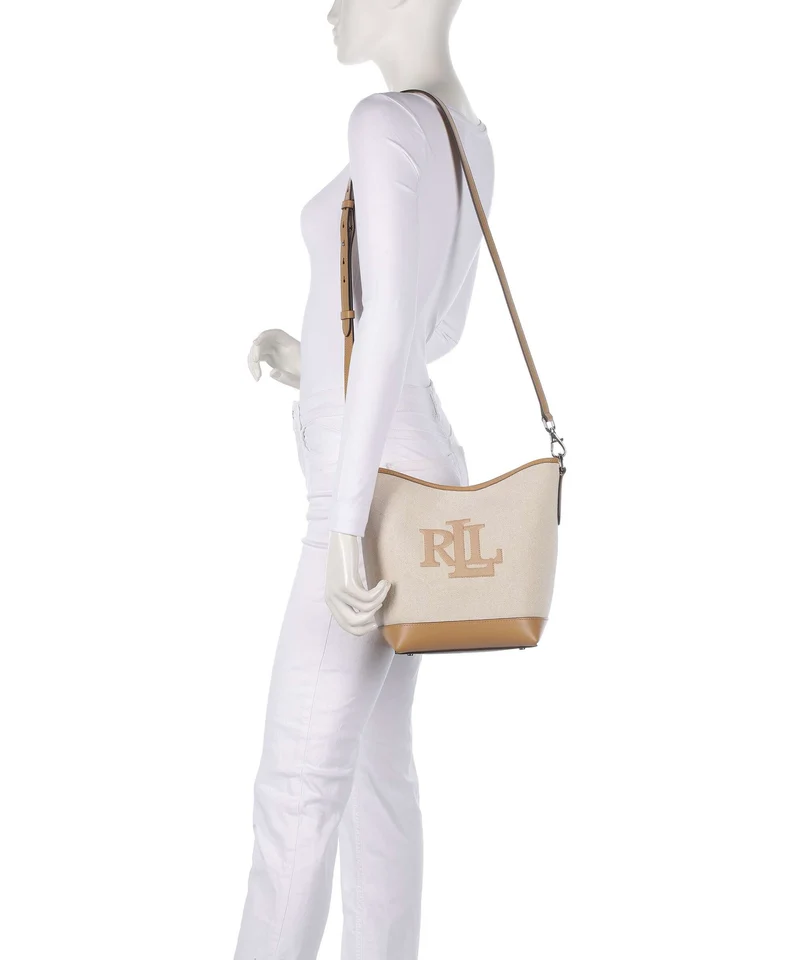 Lauren Ralph Lauren Witley Medium Bucket Handtasche natural buff
