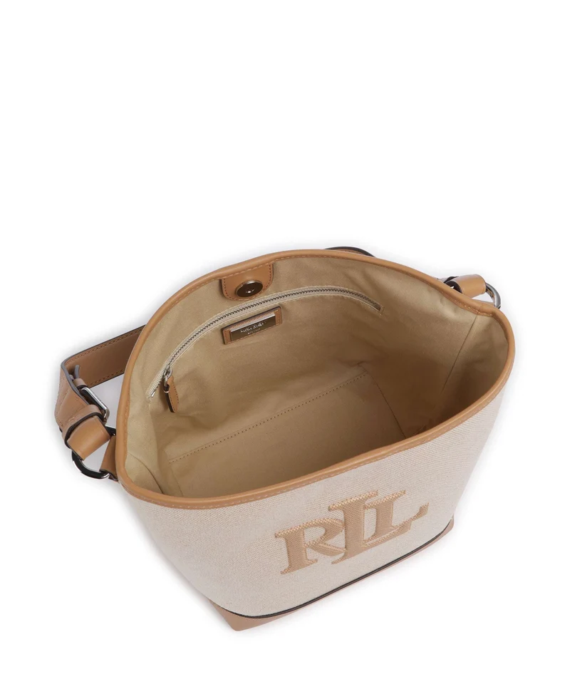 Lauren Ralph Lauren Witley Medium Bucket Handtasche natural buff