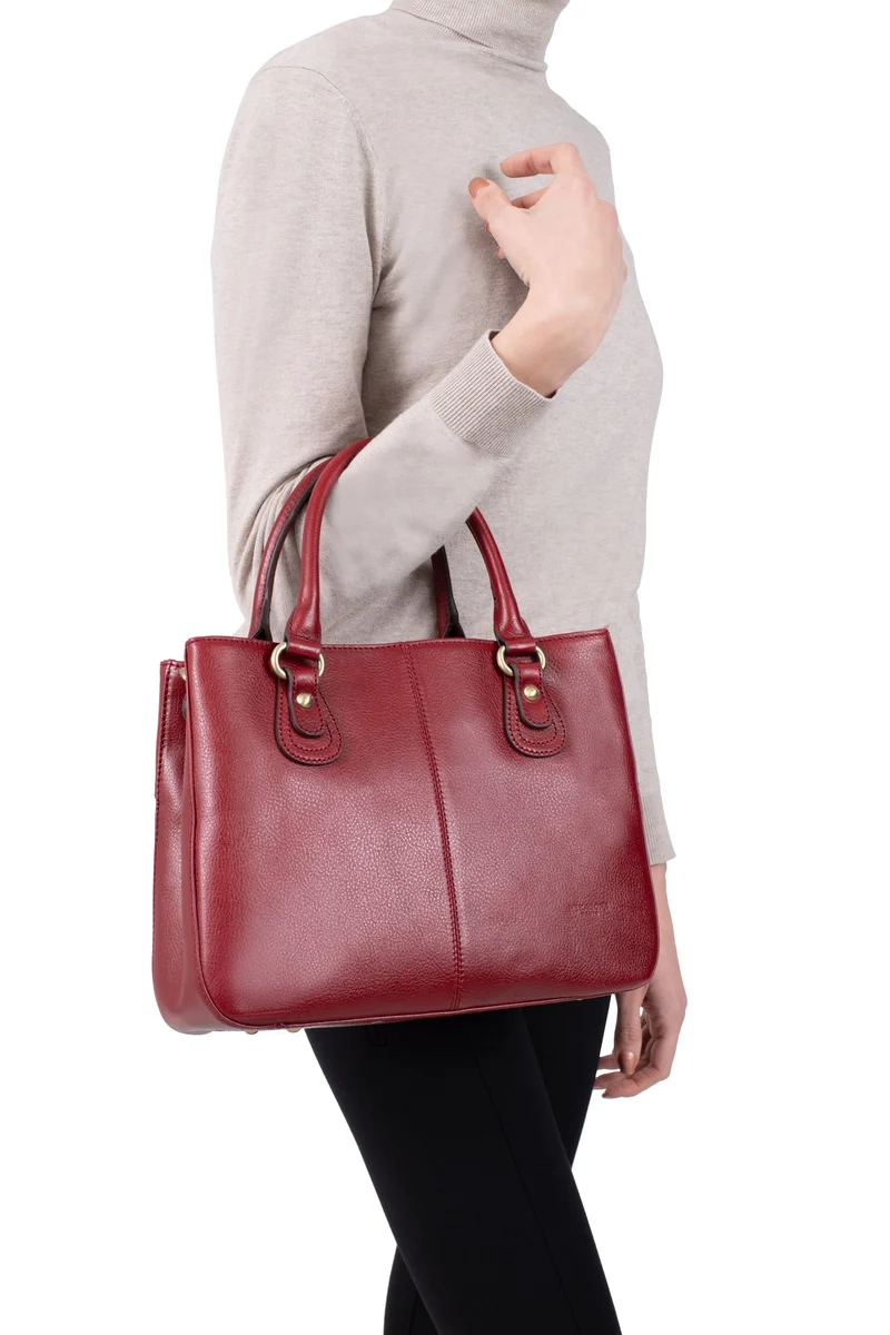 Sac porté main 2 poignées - Cuir